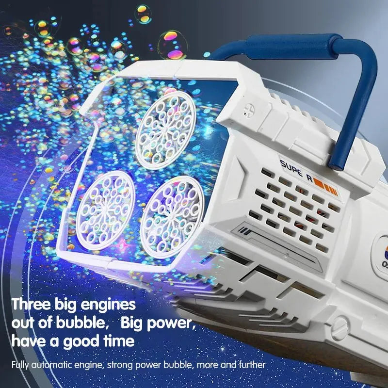 Bubble Blast Pro™ | LED Bubble Rocket Gun for Kids