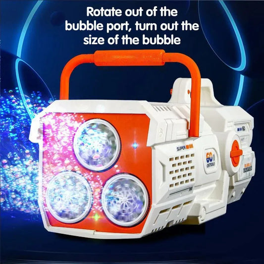 Bubble Blast Pro™ | LED Bubble Rocket Gun for Kids