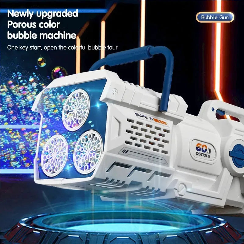 Bubble Blast Pro™ | LED Bubble Rocket Gun for Kids