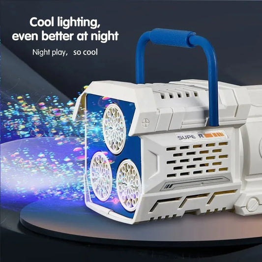 Bubble Blast Pro™ | LED Bubble Rocket Gun for Kids