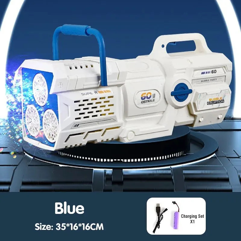Bubble Blast Pro™ | LED Bubble Rocket Gun for Kids